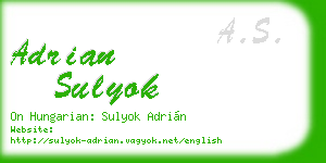 adrian sulyok business card